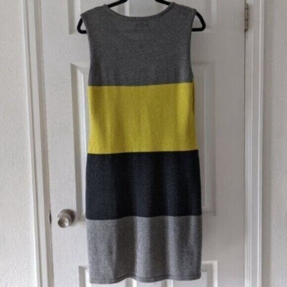 Calvin Klein Cheerful and cute Colorblock Knit Sleeveless Dress L EUC - Picture 7 of 8